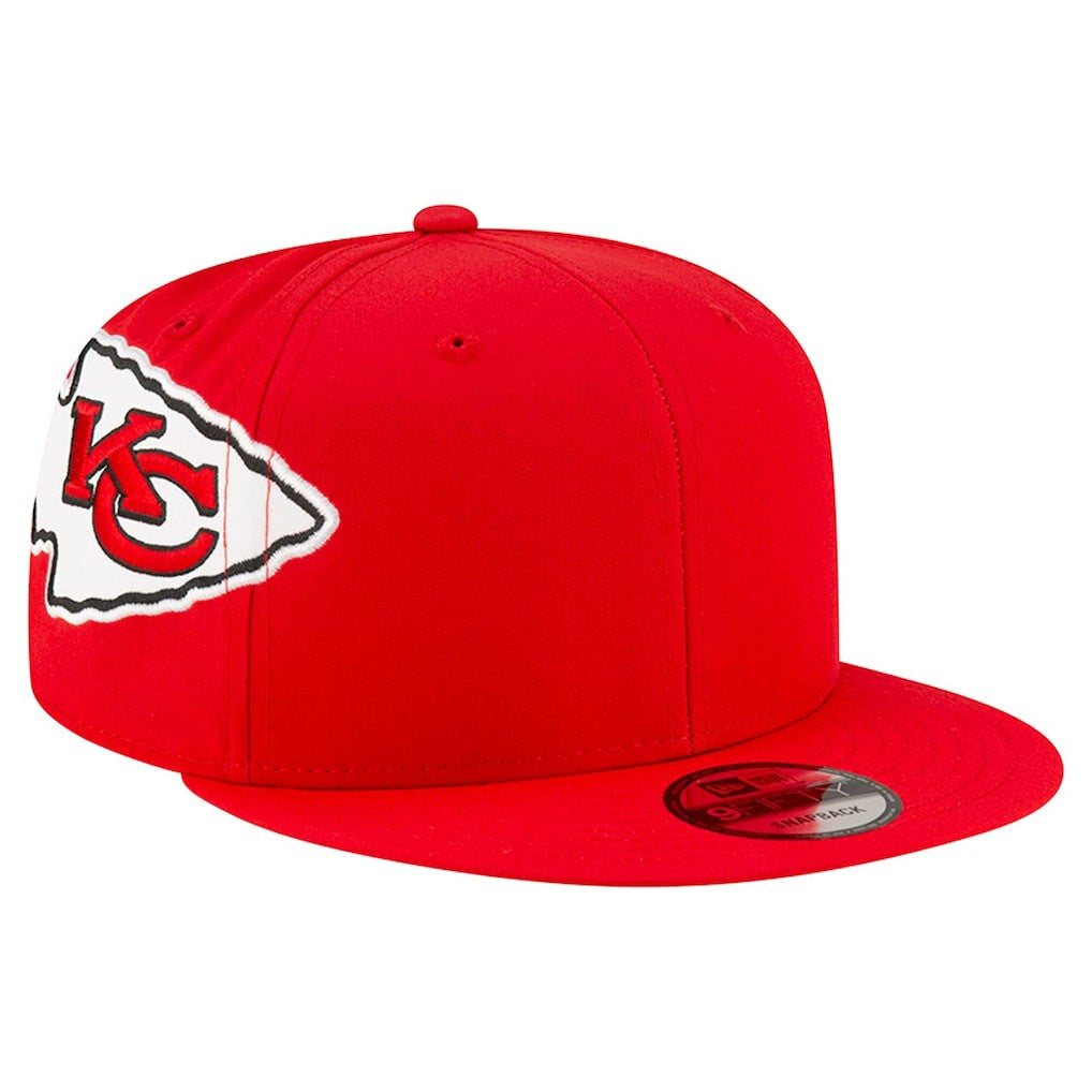 Kansas City Chiefs New Era Helmet 9FIFTY Snapback Hat - Red on sale