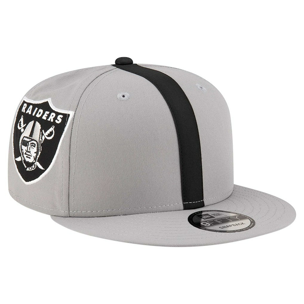 Las Vegas Raiders New Era Helmet 9FIFTY Snapback Hat - Gray discount