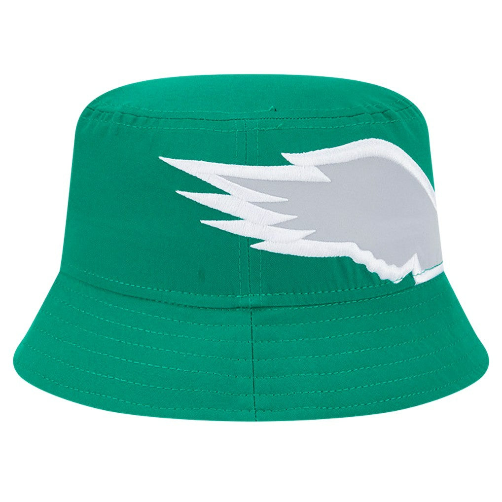 Philadelphia Eagles New Era Helmet Bucket Hat - Kelly Green cheap