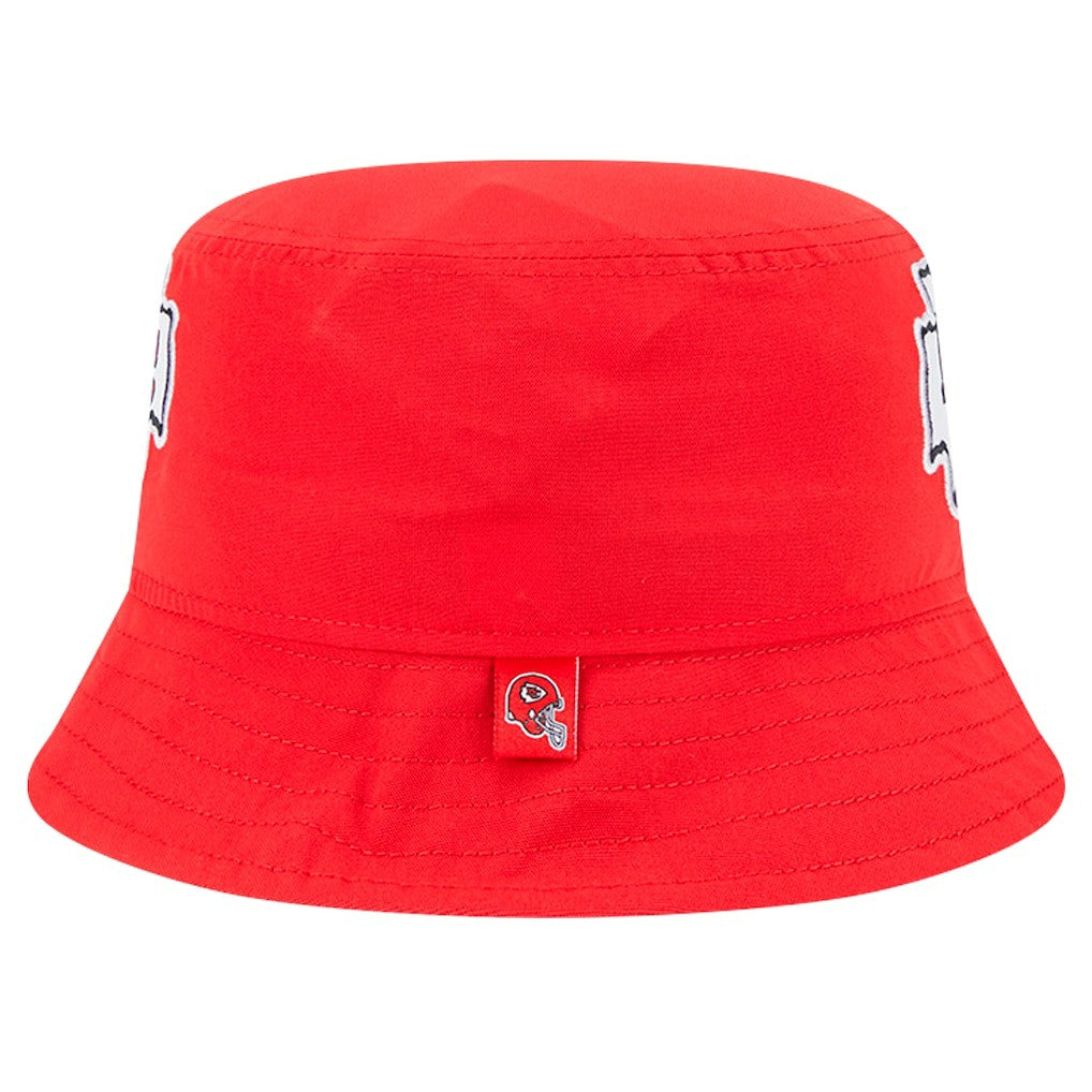 Kansas City Chiefs New Era Helmet Bucket Hat - Red for sale