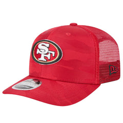 San Francisco 49ers New Era Adventure Camo Trucker 9SEVENTY Stretch-Snap Adjustable Hat - Scarlet sale