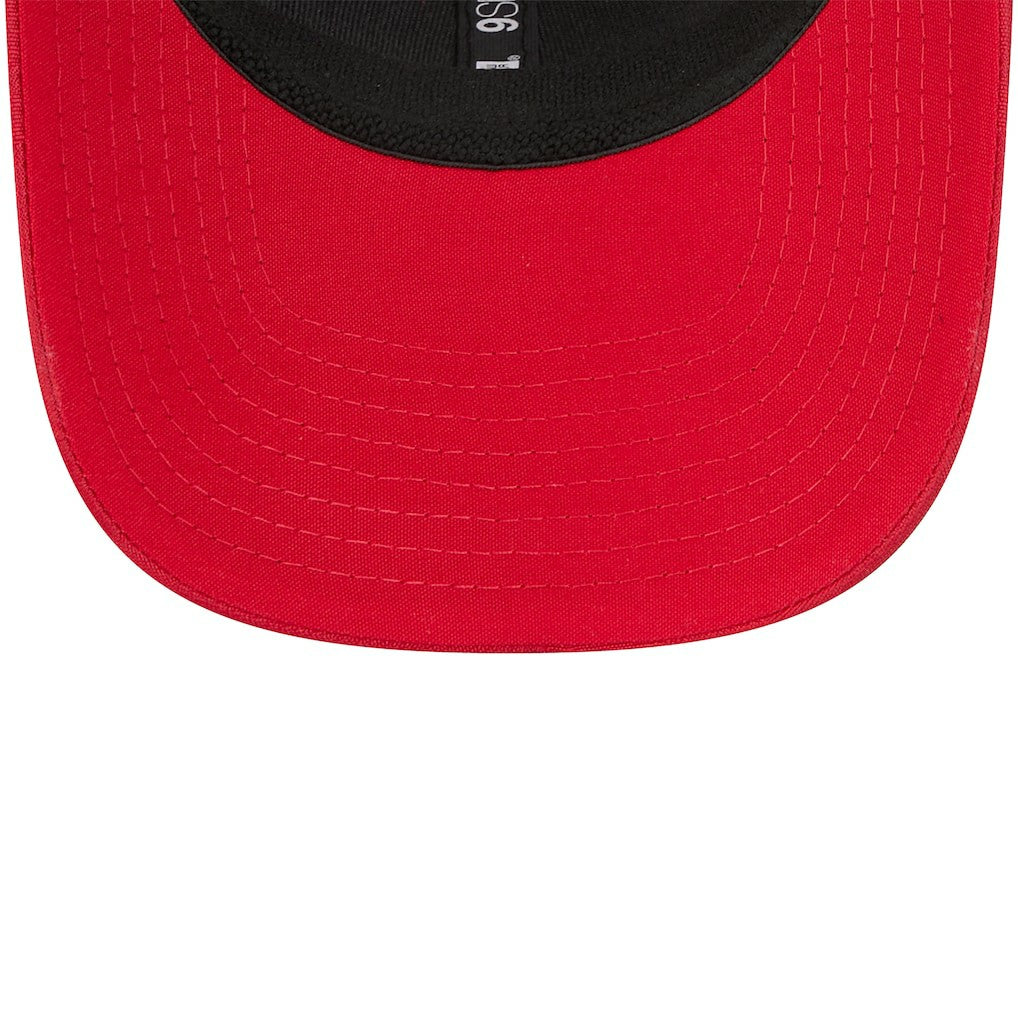 San Francisco 49ers New Era Adventure Camo Trucker 9SEVENTY Stretch-Snap Adjustable Hat - Scarlet sale