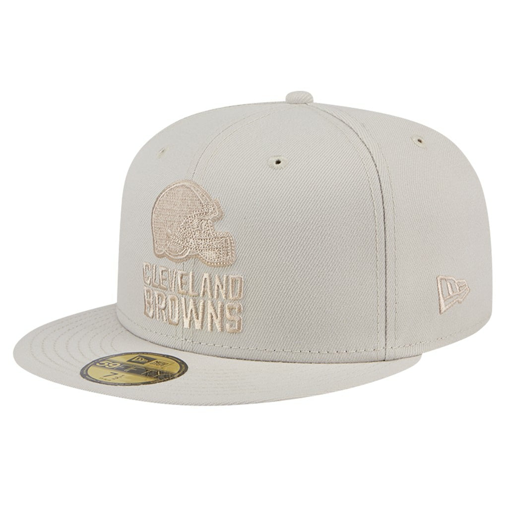 Cleveland Browns New Era Color Pack 59FIFTY Fitted Hat - Stone sale