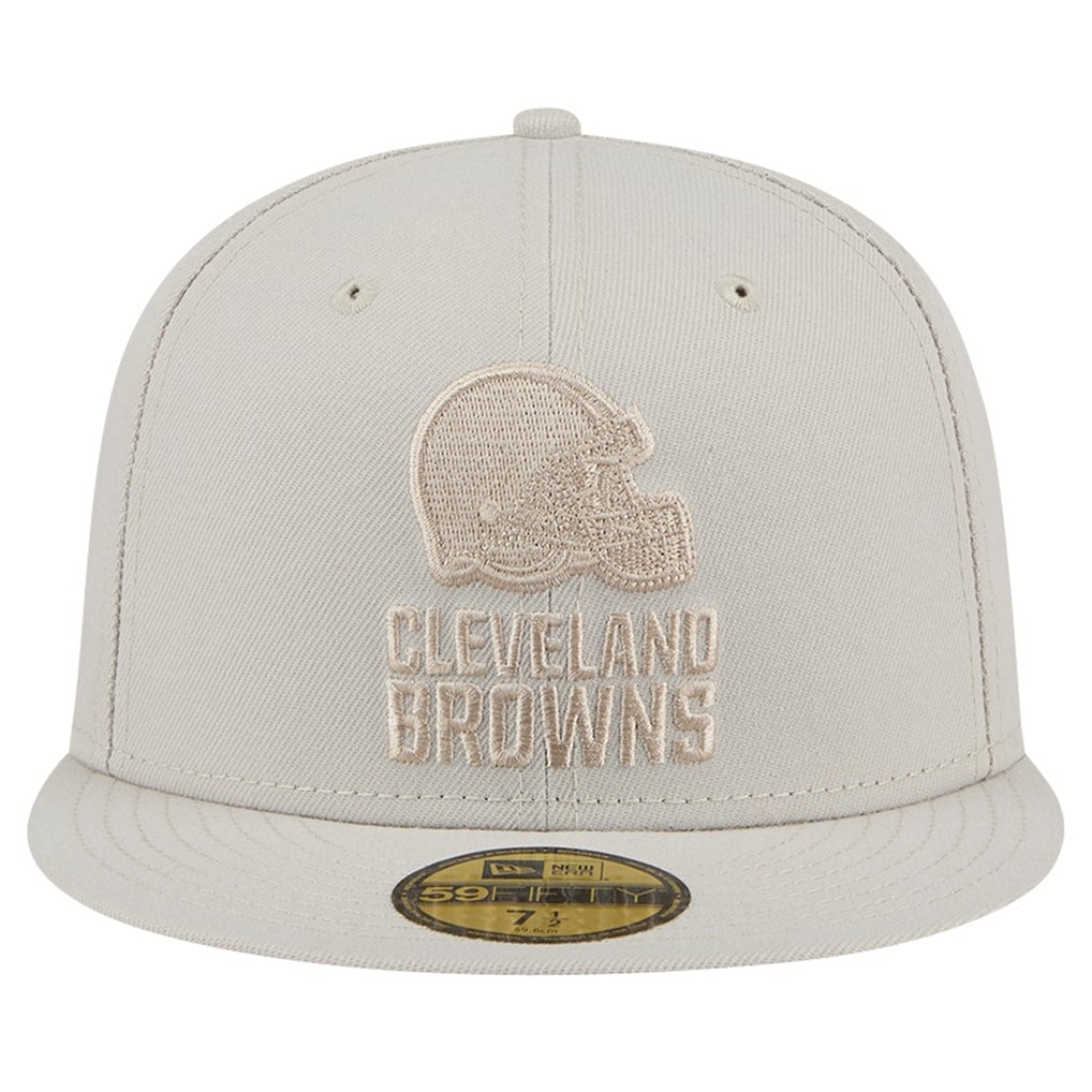 Cleveland Browns New Era Color Pack 59FIFTY Fitted Hat - Stone sale