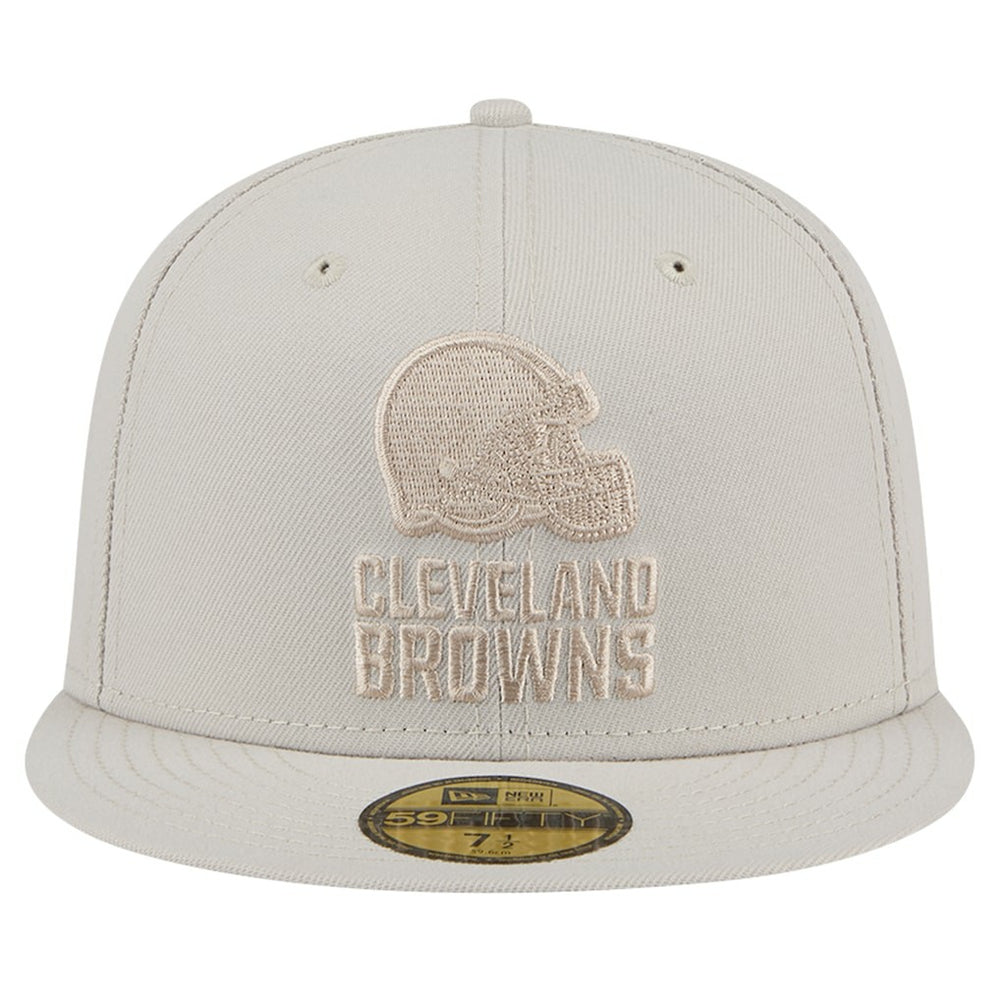 Cleveland Browns New Era Color Pack 59FIFTY Fitted Hat - Stone sale