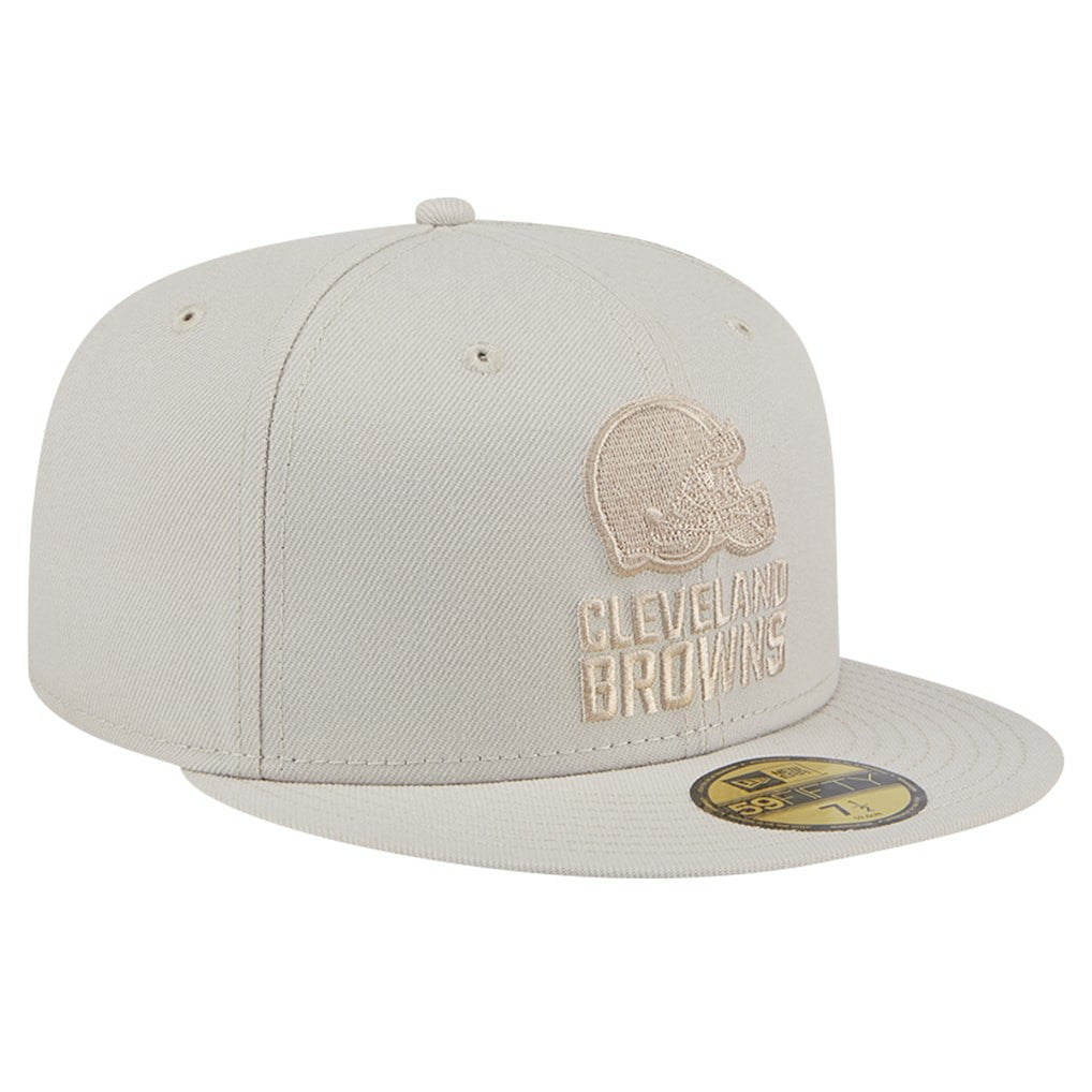 Cleveland Browns New Era Color Pack 59FIFTY Fitted Hat - Stone sale