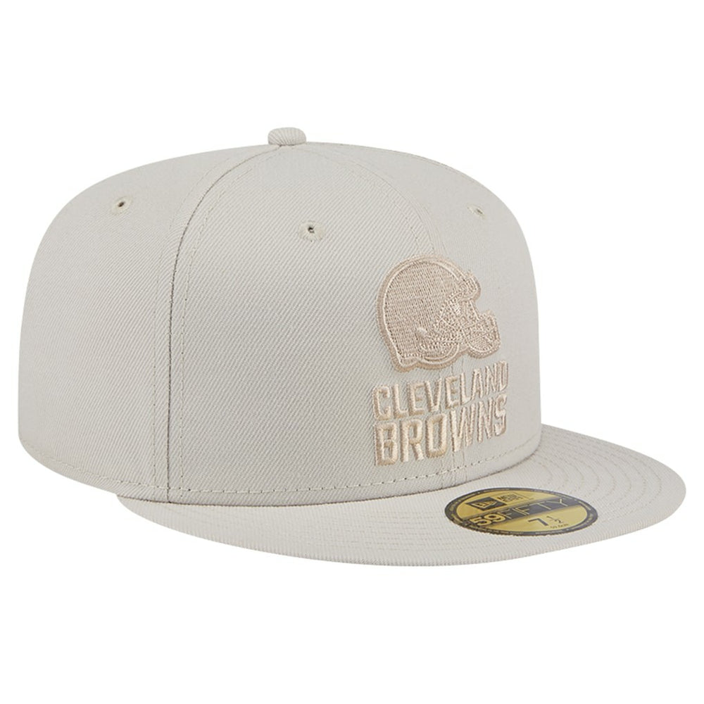 Cleveland Browns New Era Color Pack 59FIFTY Fitted Hat - Stone sale