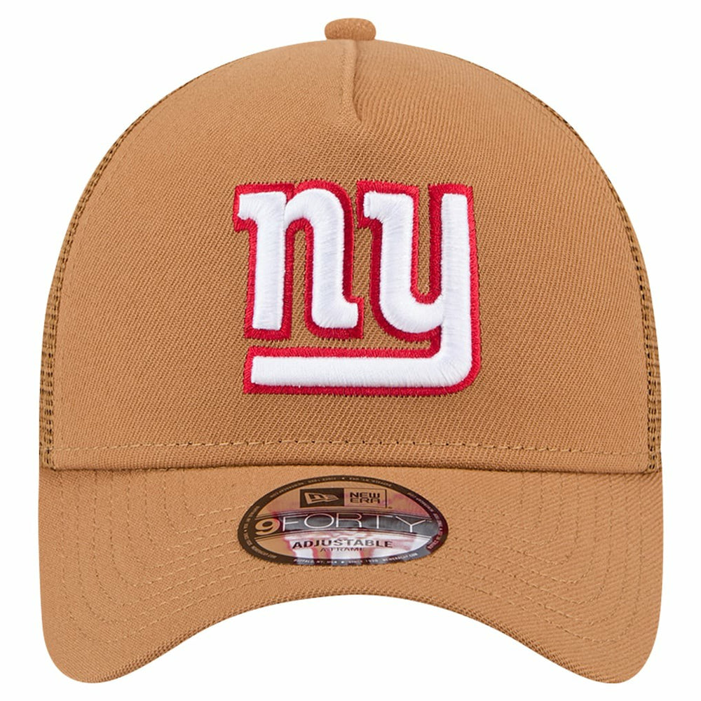 New York Giants New Era Color Pack A-Frame Trucker 9FORTY Adjustable Hat - Brown online