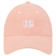 Cincinnati Bengals New Era Women's Cozy Sherpa 9FORTY Adjustable Hat - Light Pink on sale