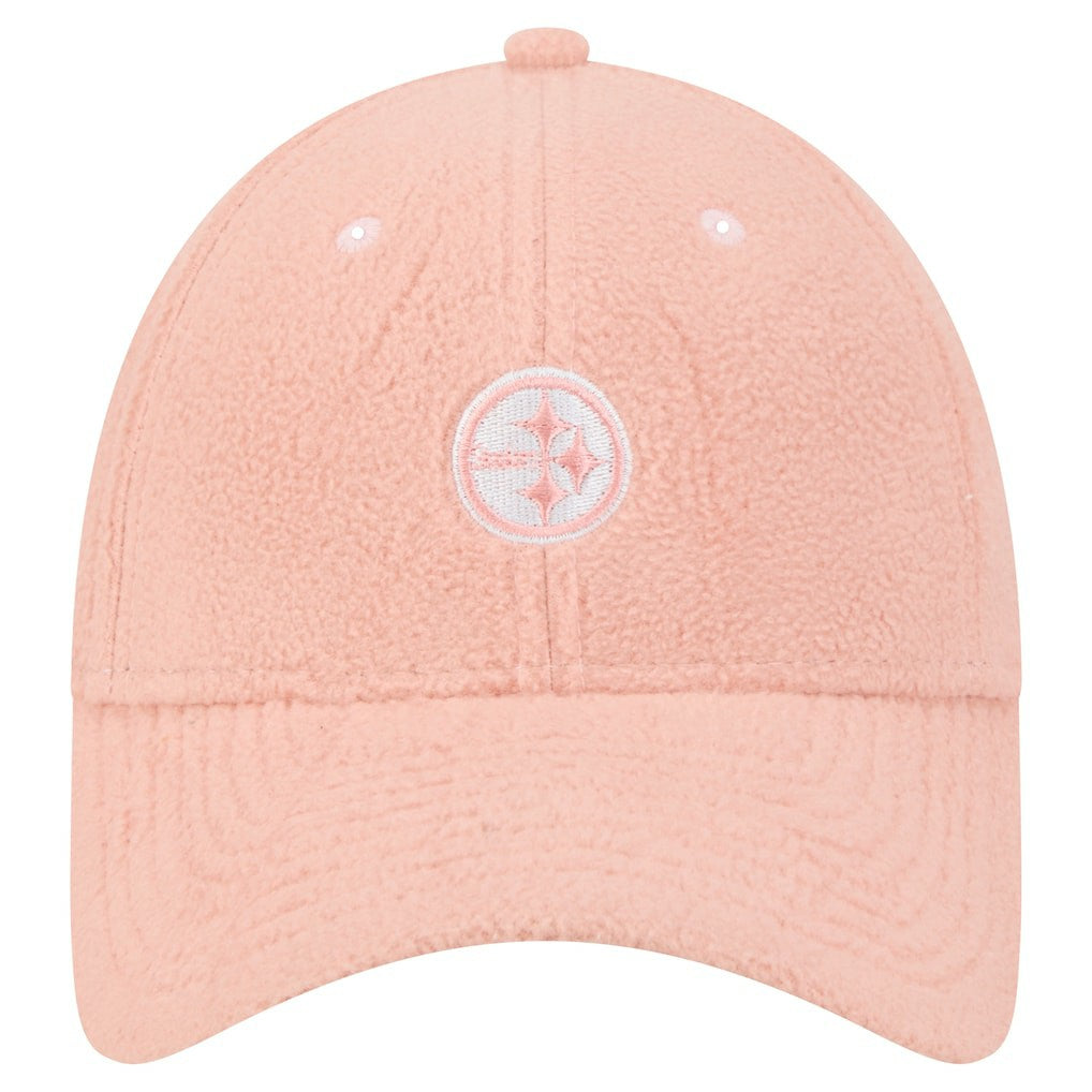 Pittsburgh Steelers New Era Women's Cozy Sherpa 9FORTY Adjustable Hat - Light Pink sale