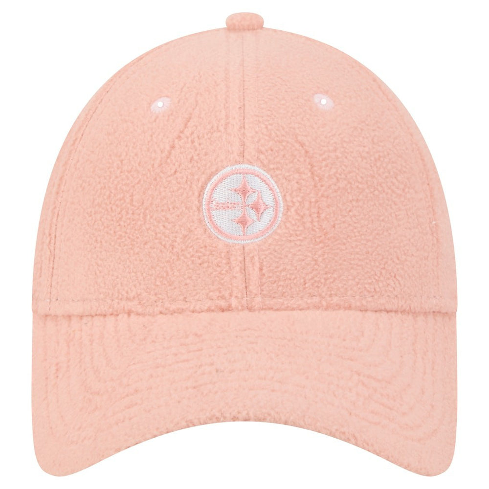 Pittsburgh Steelers New Era Women's Cozy Sherpa 9FORTY Adjustable Hat - Light Pink sale