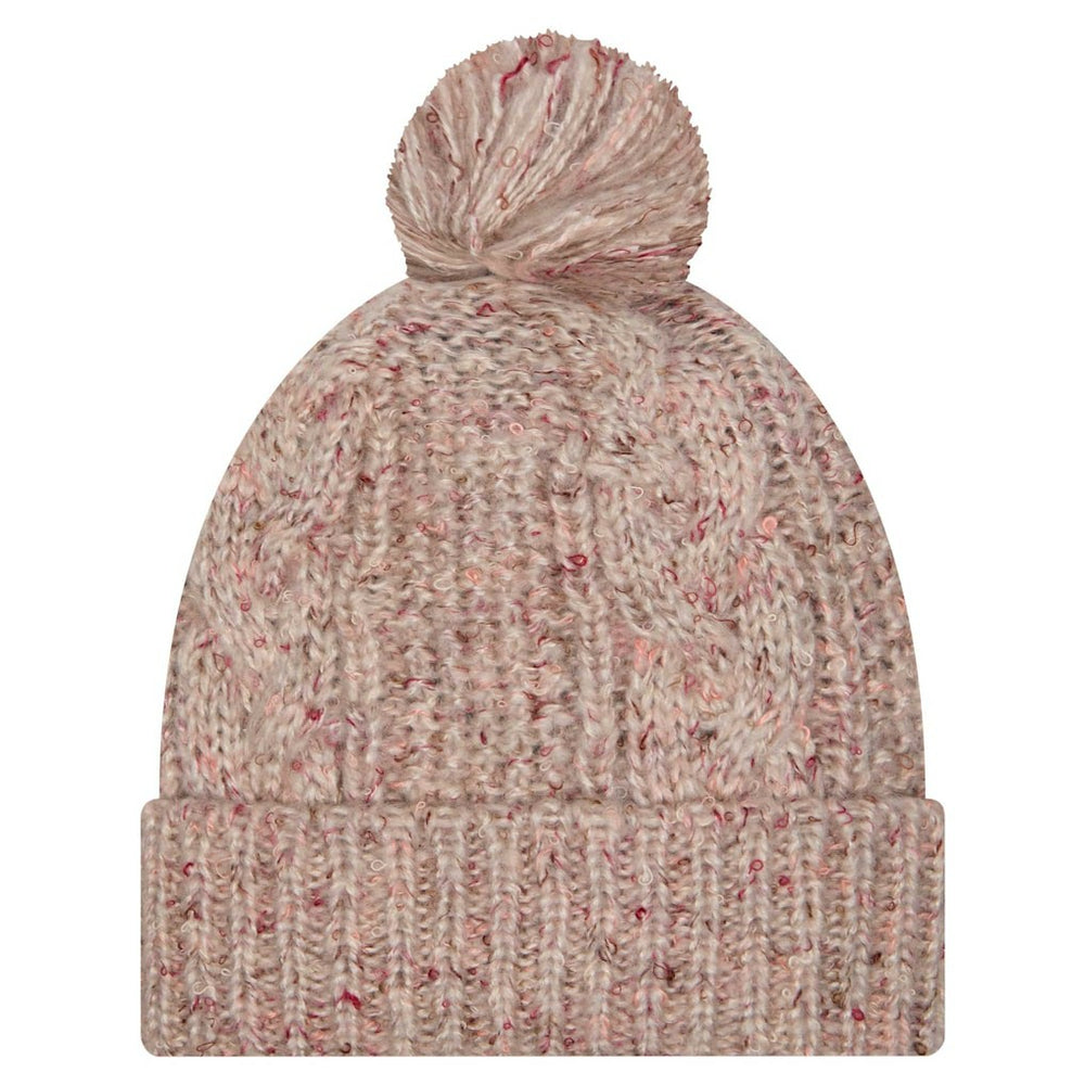 Miami Dolphins New Era Women's Trendy Tone Cuffed Knit Hat with Pom - Stone cheap