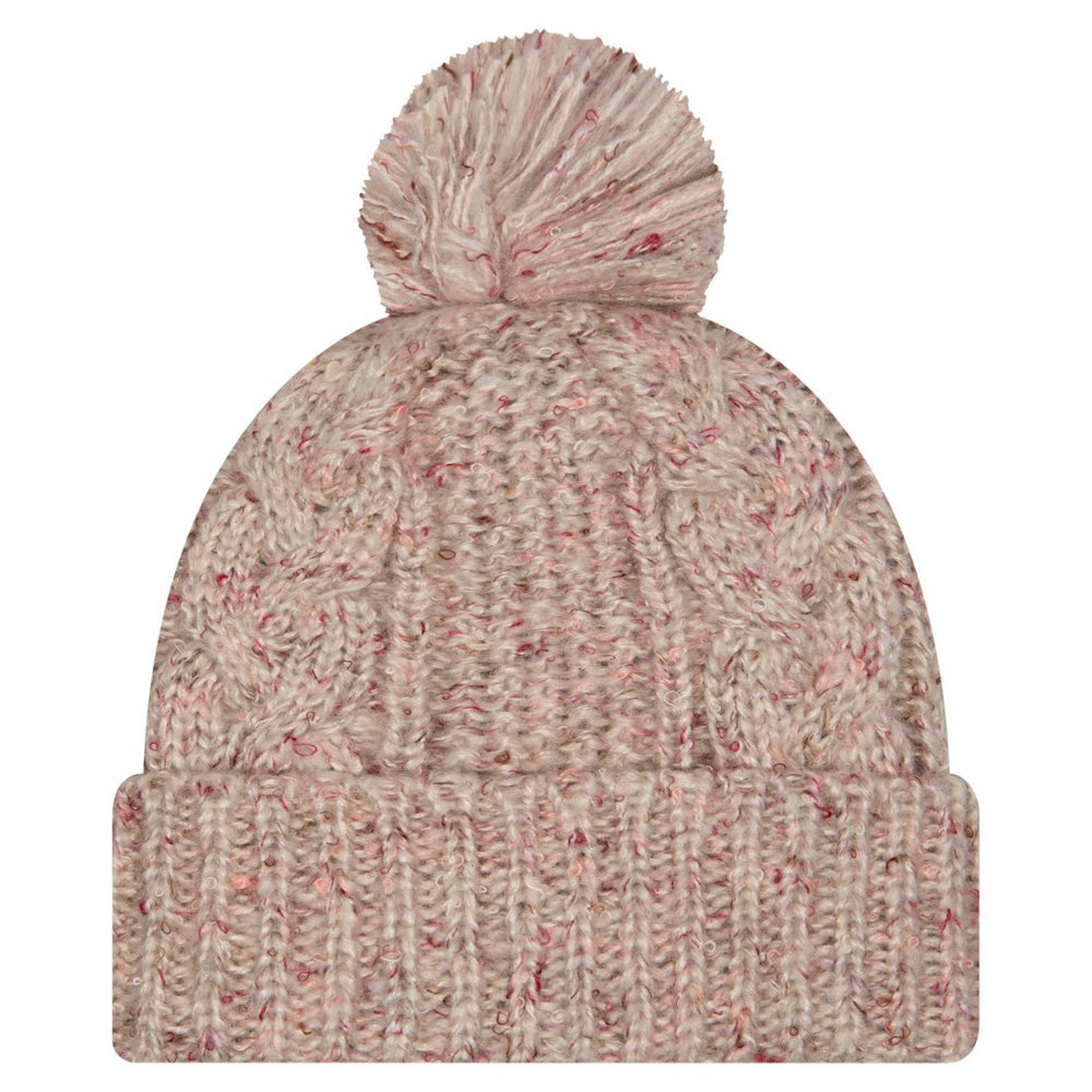 New York Jets New Era Women's Trendy Tone Cuffed Knit Hat with Pom - Stone cheap