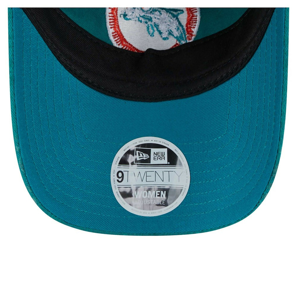 Miami Dolphins New Era Women's Throwback Flair 9TWENTY Adjustable Hat - Aqua cheap