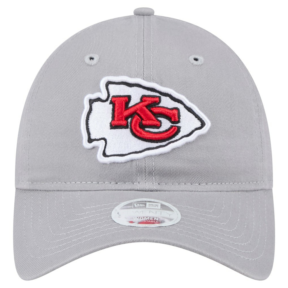 Kansas City Chiefs New Era Women's Main 9TWENTY Adjustable Hat - Gray online