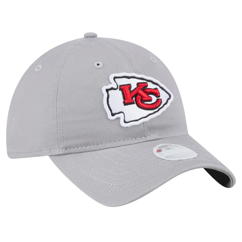 Kansas City Chiefs New Era Women's Main 9TWENTY Adjustable Hat - Gray online
