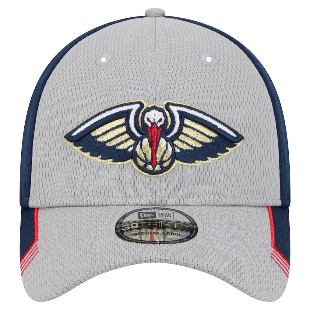 New Orleans Pelicans Active Trim 39THIRTY Flex Hat - Gray/Navy cheap