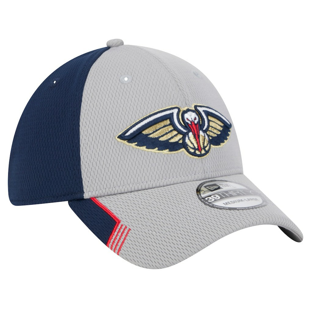 New Orleans Pelicans Active Trim 39THIRTY Flex Hat - Gray/Navy cheap