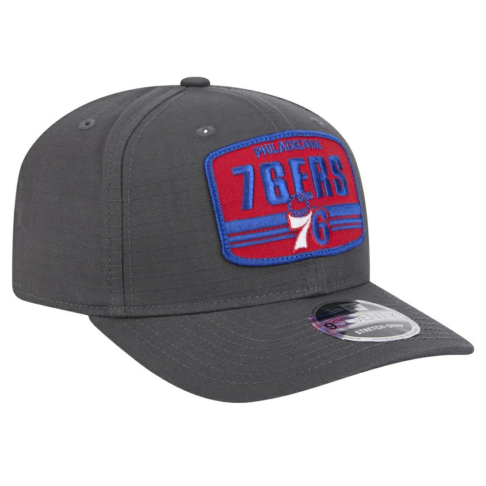 Philadelphia 76ers Team Elevated Patch 9SEVENTY Adjustable Hat - Graphite on sale