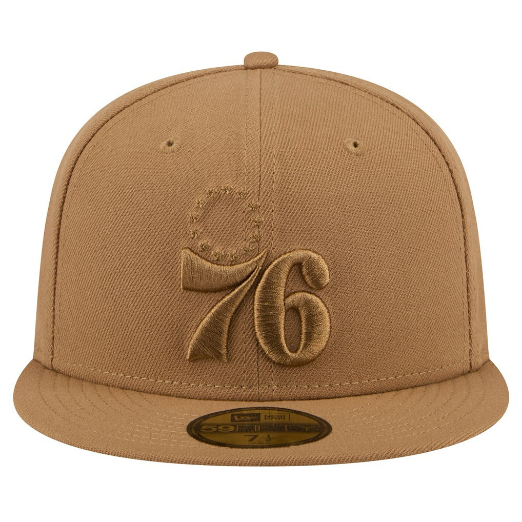 Philadelphia 76ers 59FIFTY Fitted Hat - Tan outlet