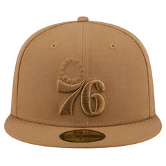 Philadelphia 76ers 59FIFTY Fitted Hat - Tan outlet