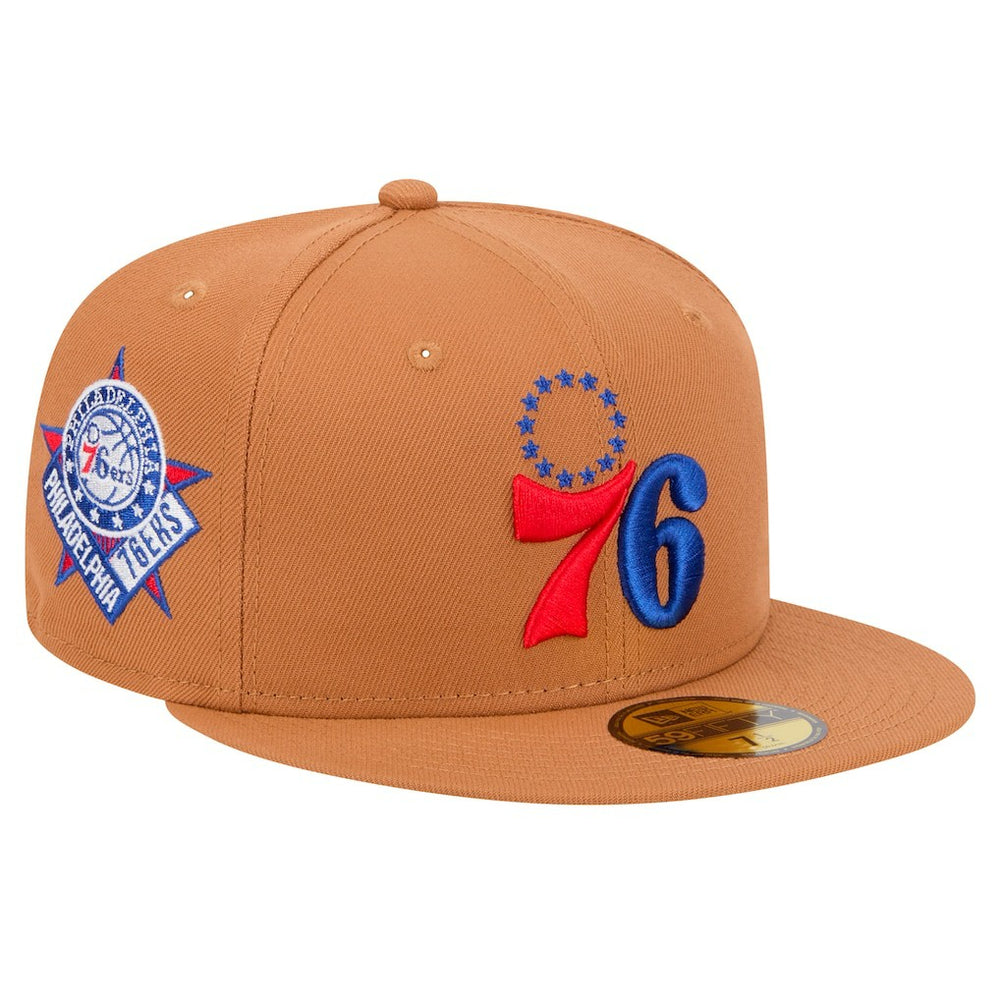 Philadelphia 76ers Color Pack 59FIFTY Fitted Hat - Tan online