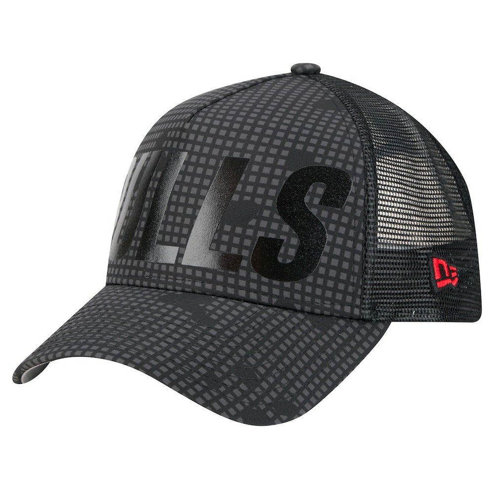Chicago Bulls Male Adult Midnight Ink Tonal A-Frame Trucker 9FORTY Adjustable Hat - Black shop