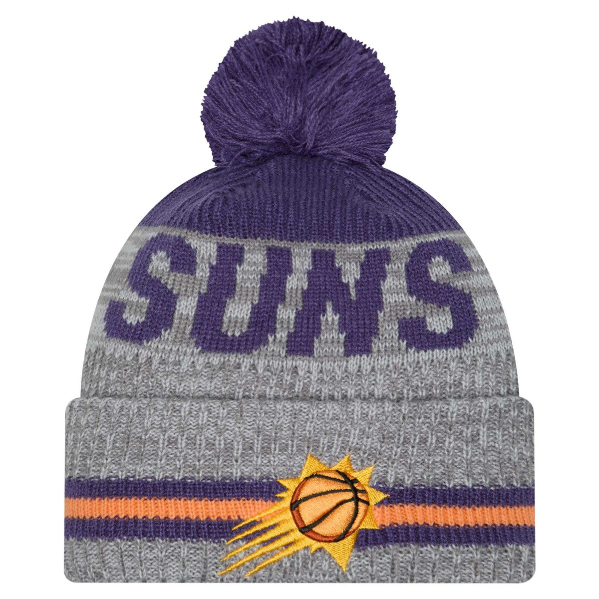 Phoenix Suns Sport Night Runner Cuffed Knit Hat with Pom - Gray shop