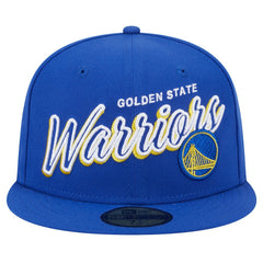 Golden State Warriors Sport Night Script Sided 59FIFTY Fitted Hat sale - Royal online