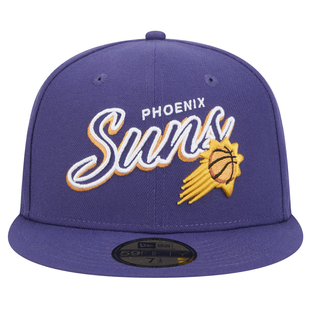 Phoenix Suns Sport Night Script Sided 59FIFTY Fitted Hat - Purple sale
