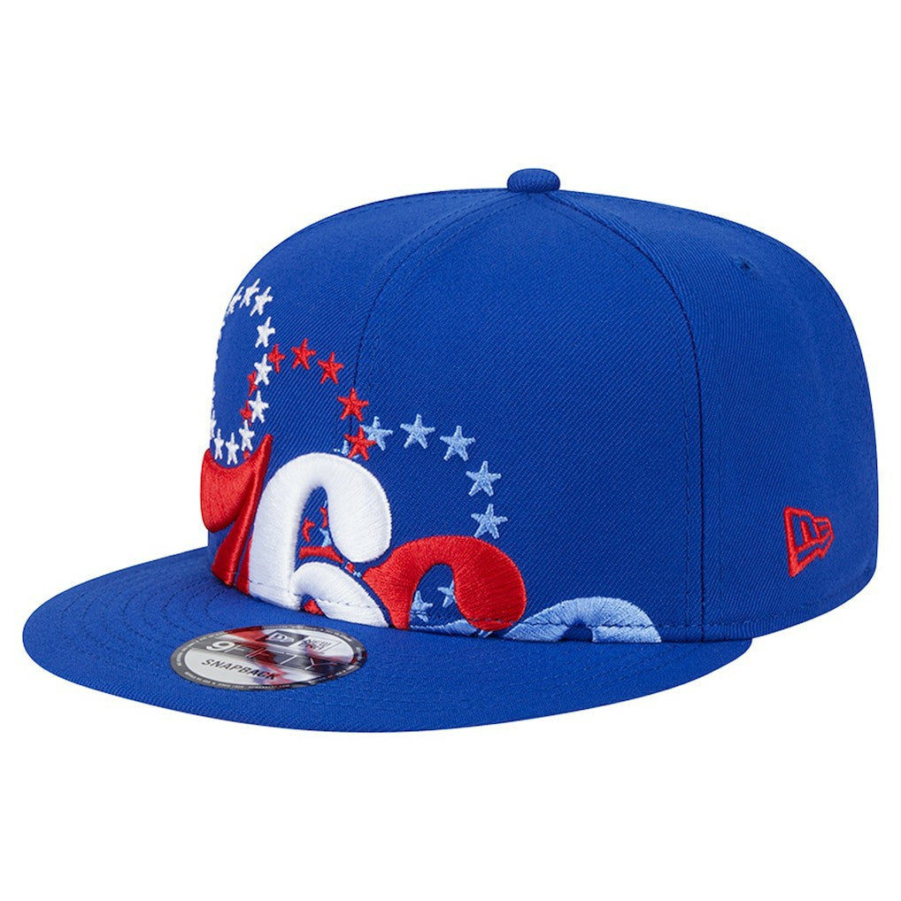Philadelphia 76ers Sport Night Team Shadow 9FIFTY Snapback Hat - Royal on sale