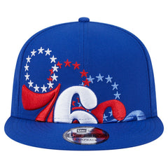 Philadelphia 76ers Sport Night Team Shadow 9FIFTY Snapback Hat - Royal on sale