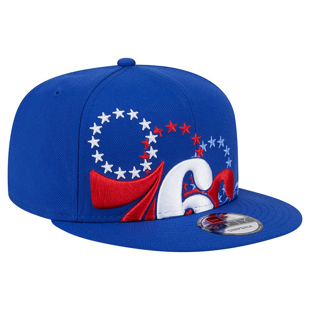Philadelphia 76ers Sport Night Team Shadow 9FIFTY Snapback Hat - Royal on sale