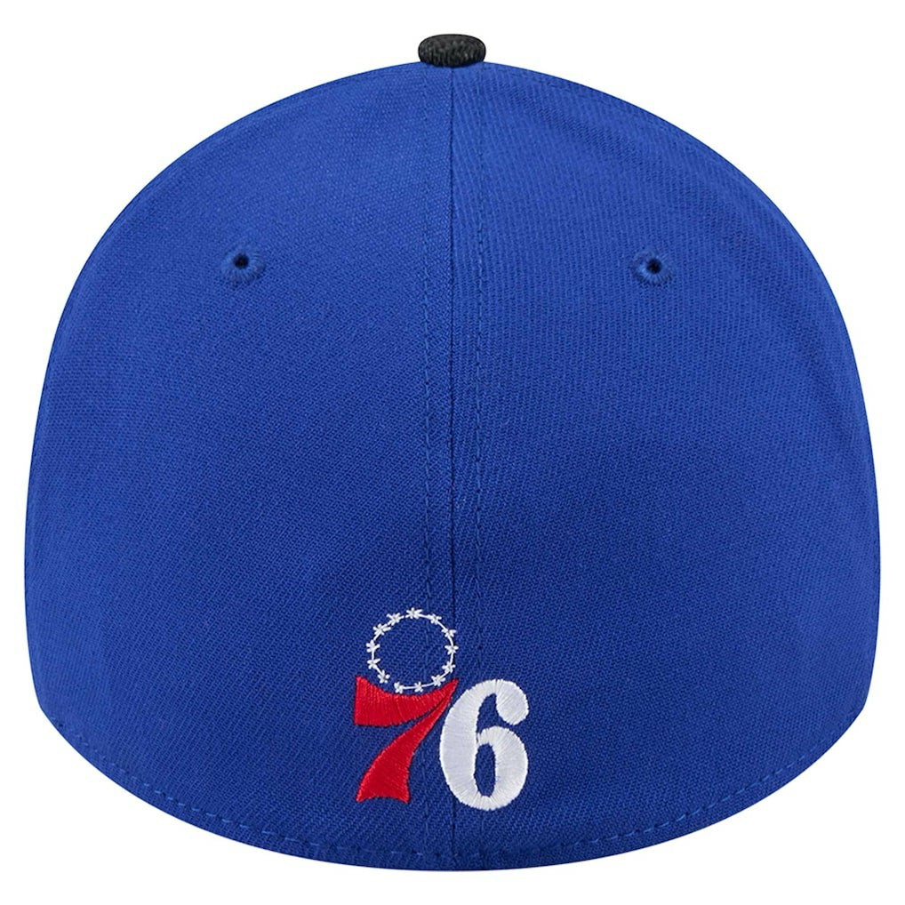 Philadelphia 76ers Sport Night Visor Hit 39THIRTY Flex Hat - Royal/Black on sale