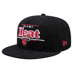 Miami Heat Throwback Display Corduroy 9FIFTY Snapback Hat - Black shop