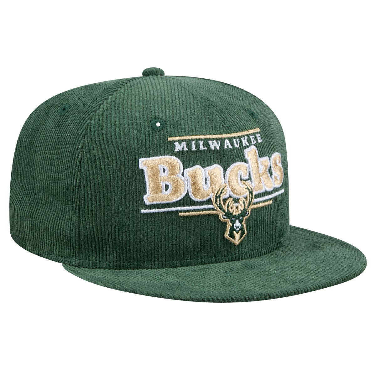 Milwaukee Bucks Throwback Display Corduroy 9FIFTY Snapback Hat - Hunter Green outlet