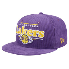 Los Angeles Lakers Throwback Display Corduroy 9FIFTY Snapback Hat - Purple cheap