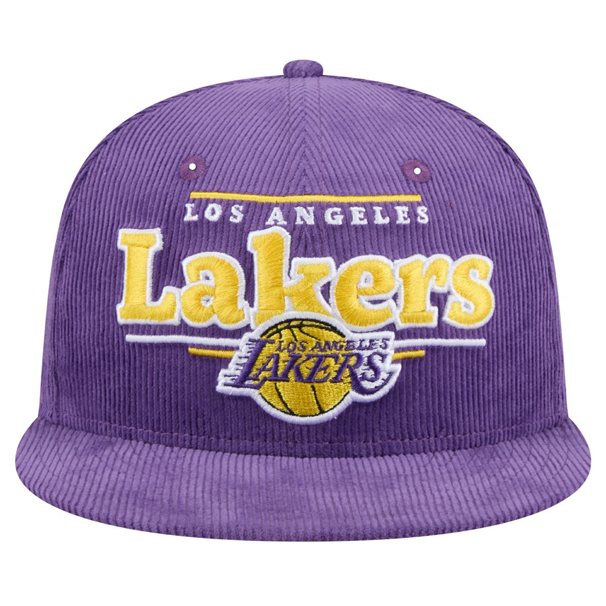 Los Angeles Lakers Throwback Display Corduroy 9FIFTY Snapback Hat - Purple cheap