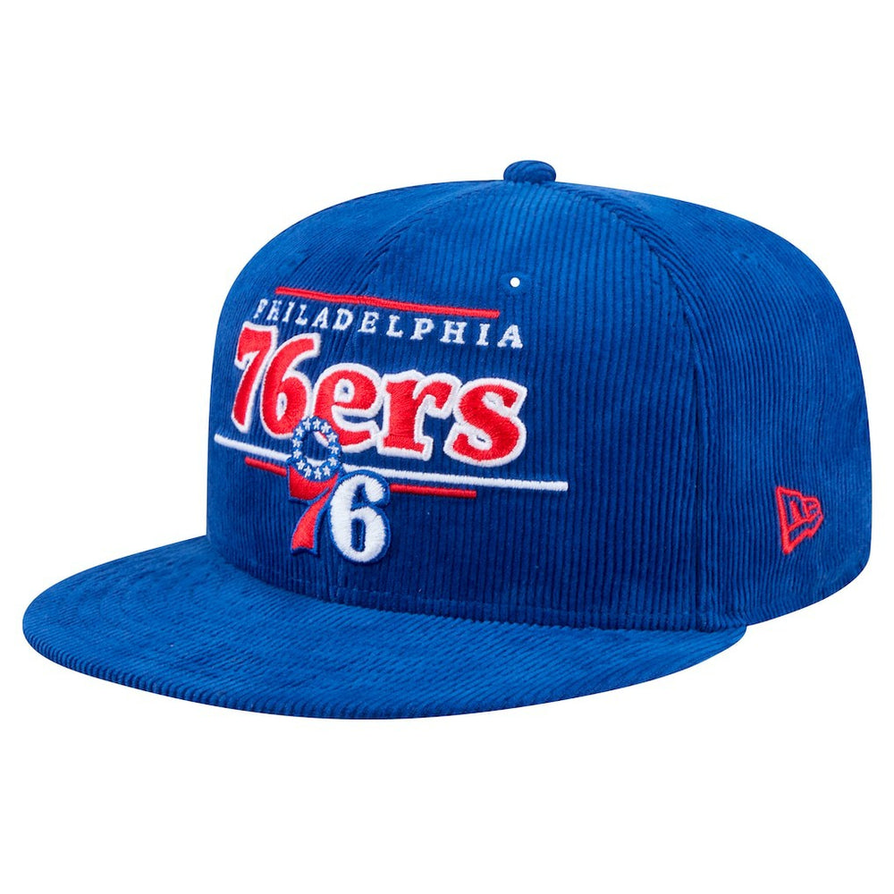 Philadelphia 76ers Throwback Display Corduroy 9FIFTY Snapback Hat - Royal cheap