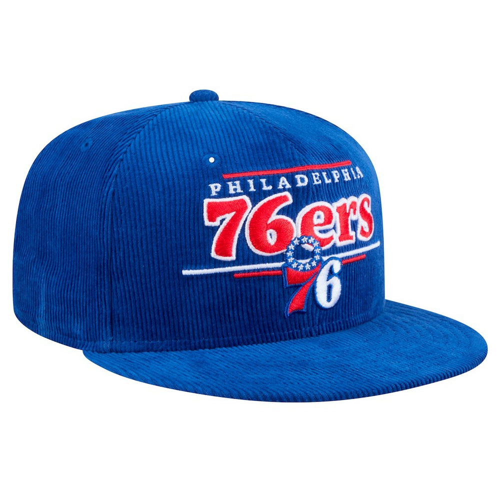 Philadelphia 76ers Throwback Display Corduroy 9FIFTY Snapback Hat - Royal cheap