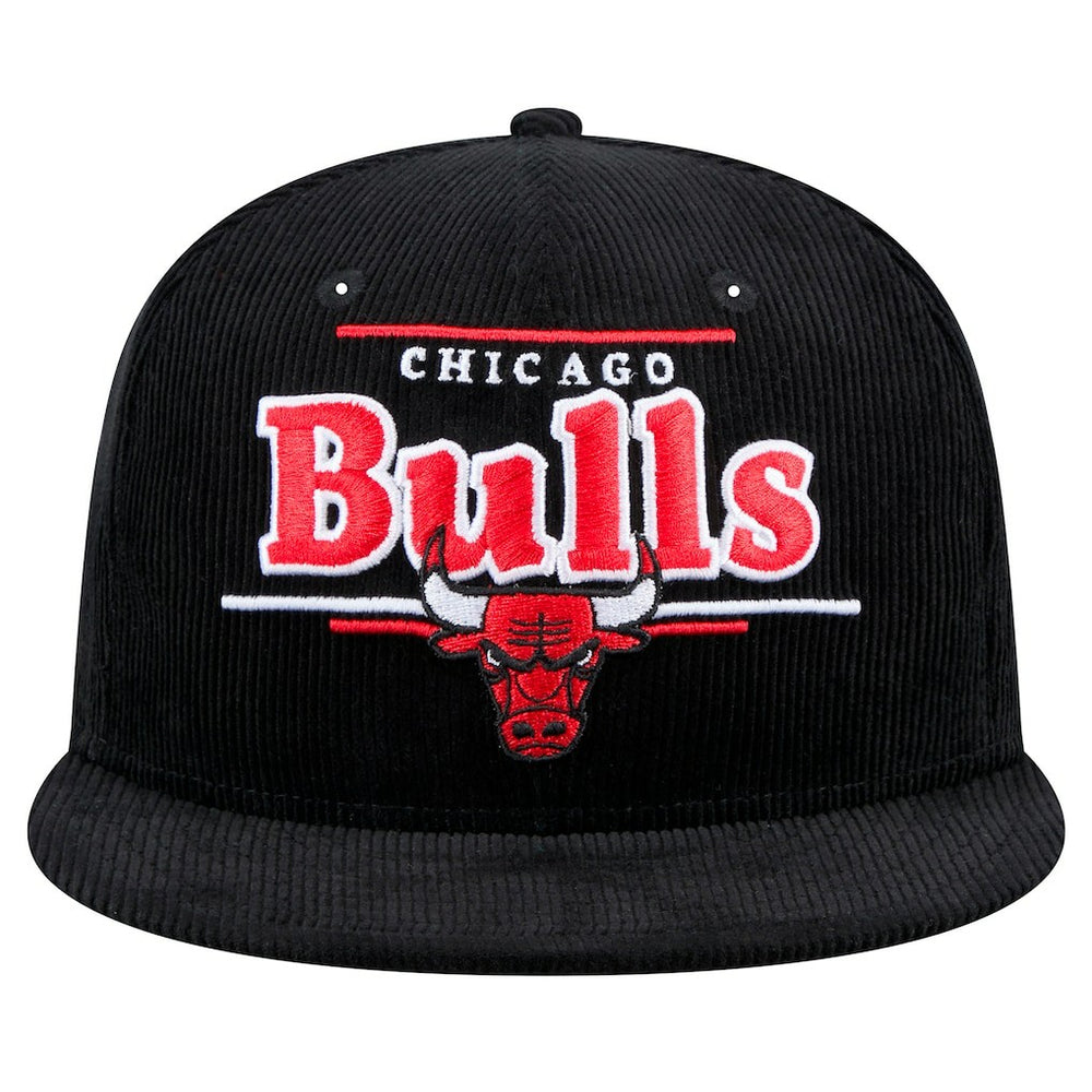 Chicago Bulls Throwback Display Corduroy 9FIFTY Snapback Hat - Black shop