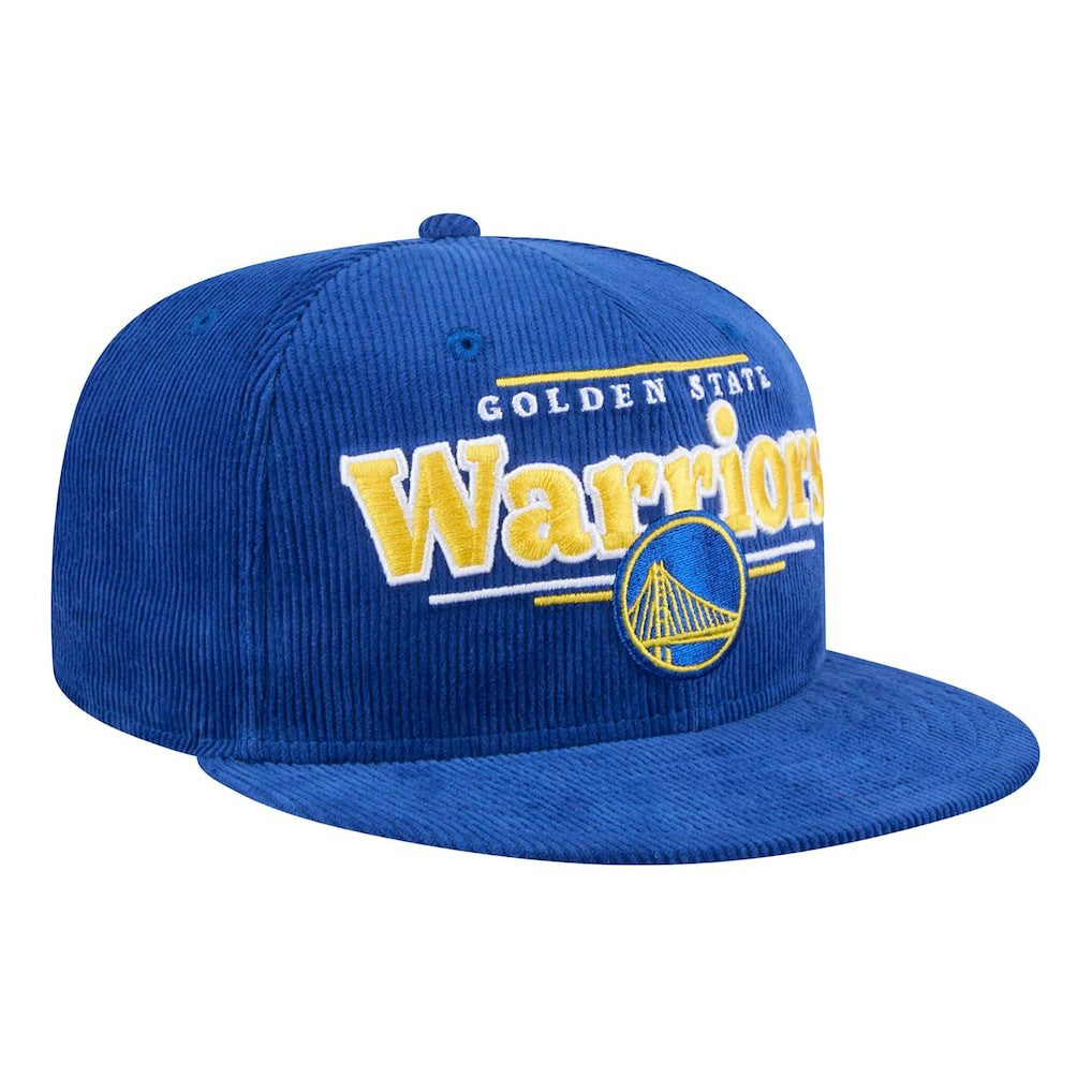 Golden State Warriors Throwback Display Corduroy 9FIFTY Snapback Hat sale - Royal discount