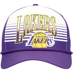 Los Angeles Lakers Purple Throwback Gradient A-Frame 9FORTY Adjustable Hat shop