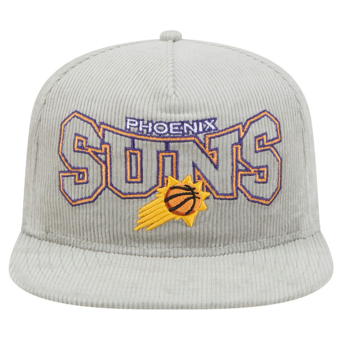 Phoenix Suns Throwback Corduroy Golfer Snapback Hat - Gray sale