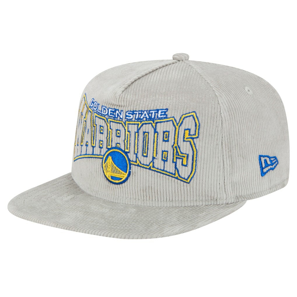 Golden State Warriors Throwback Corduroy Golfer Snapback Hat sale - Gray on sale