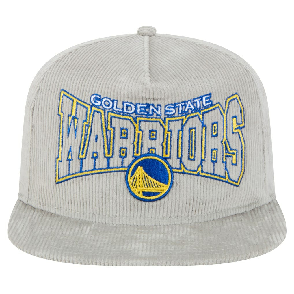 Golden State Warriors Throwback Corduroy Golfer Snapback Hat sale - Gray on sale
