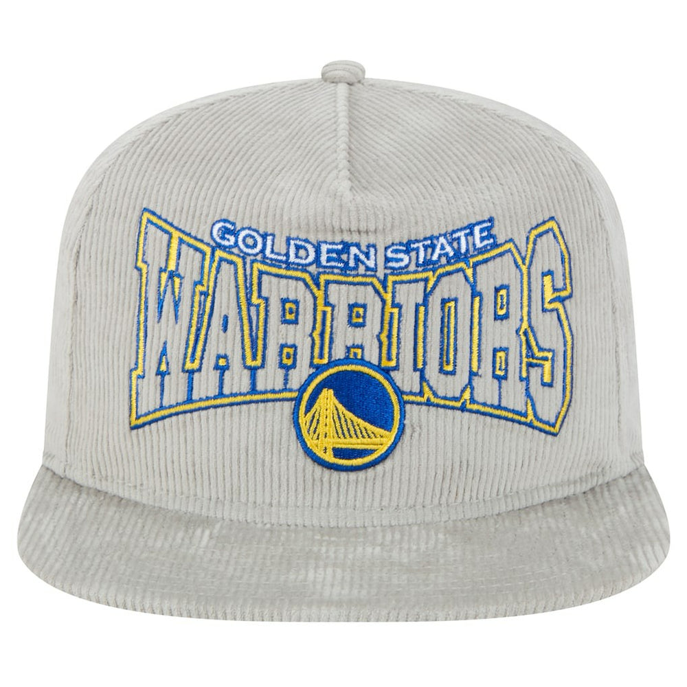 Golden State Warriors Throwback Corduroy Golfer Snapback Hat sale - Gray on sale