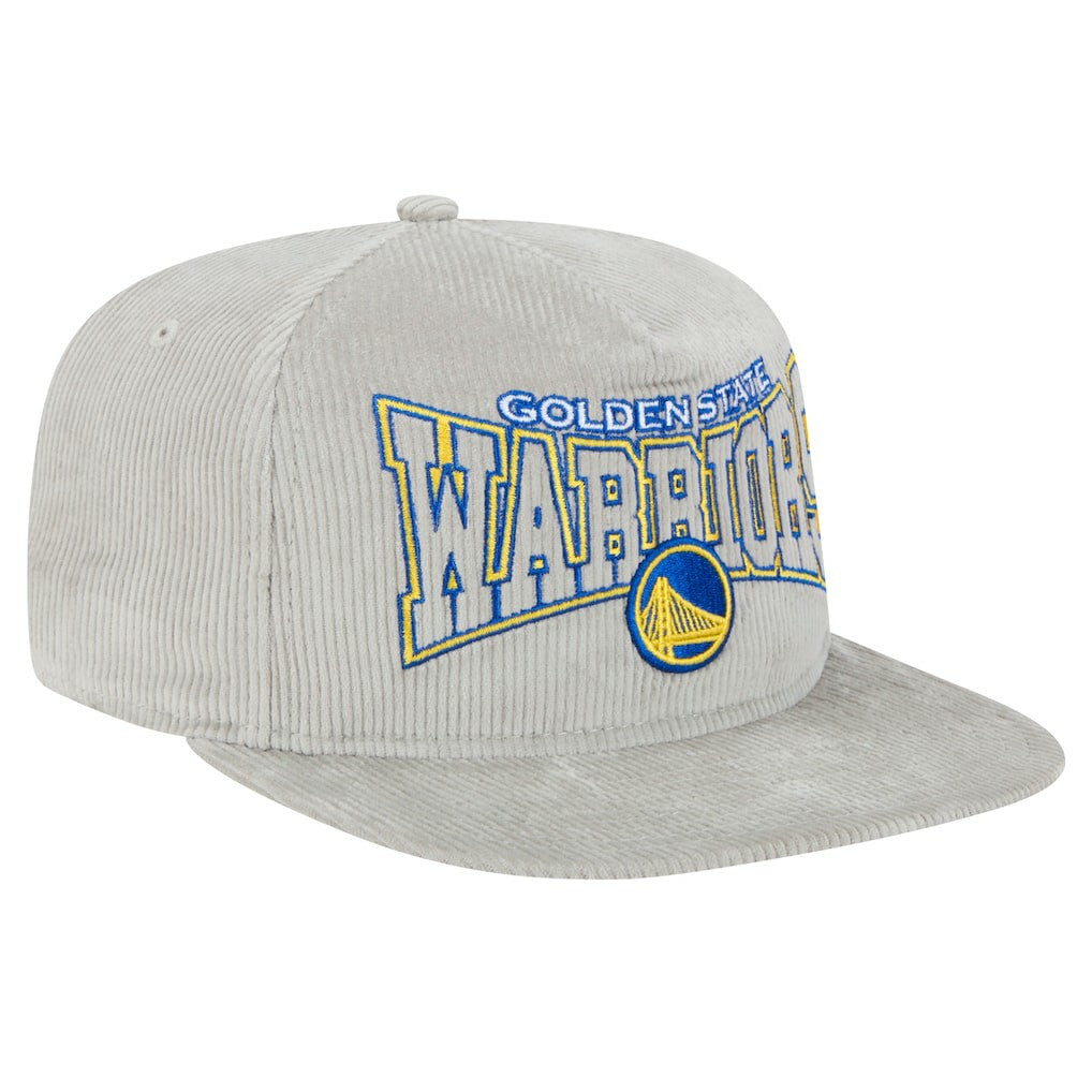 Golden State Warriors Throwback Corduroy Golfer Snapback Hat sale - Gray on sale