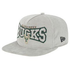Milwaukee Bucks Throwback Corduroy Golfer Snapback Hat - Gray outlet
