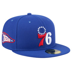 Philadelphia 76ers Throwback Pennant 59FIFTY Fitted Hat - Royal for sale